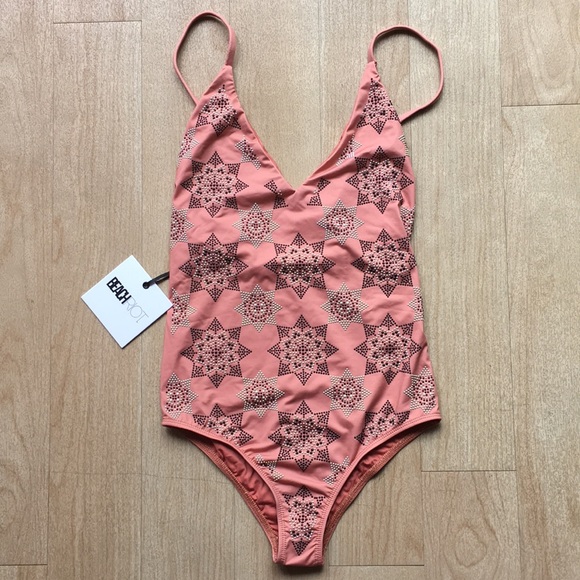NWT Beach Riot Beaded Bridget One Piece Suit XS - Picture 3 of 8